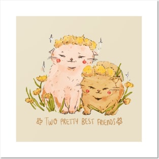 Two Pretty Best Friends Posters and Art